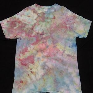 Handmade adult size large tie dye ice dye t shirt.